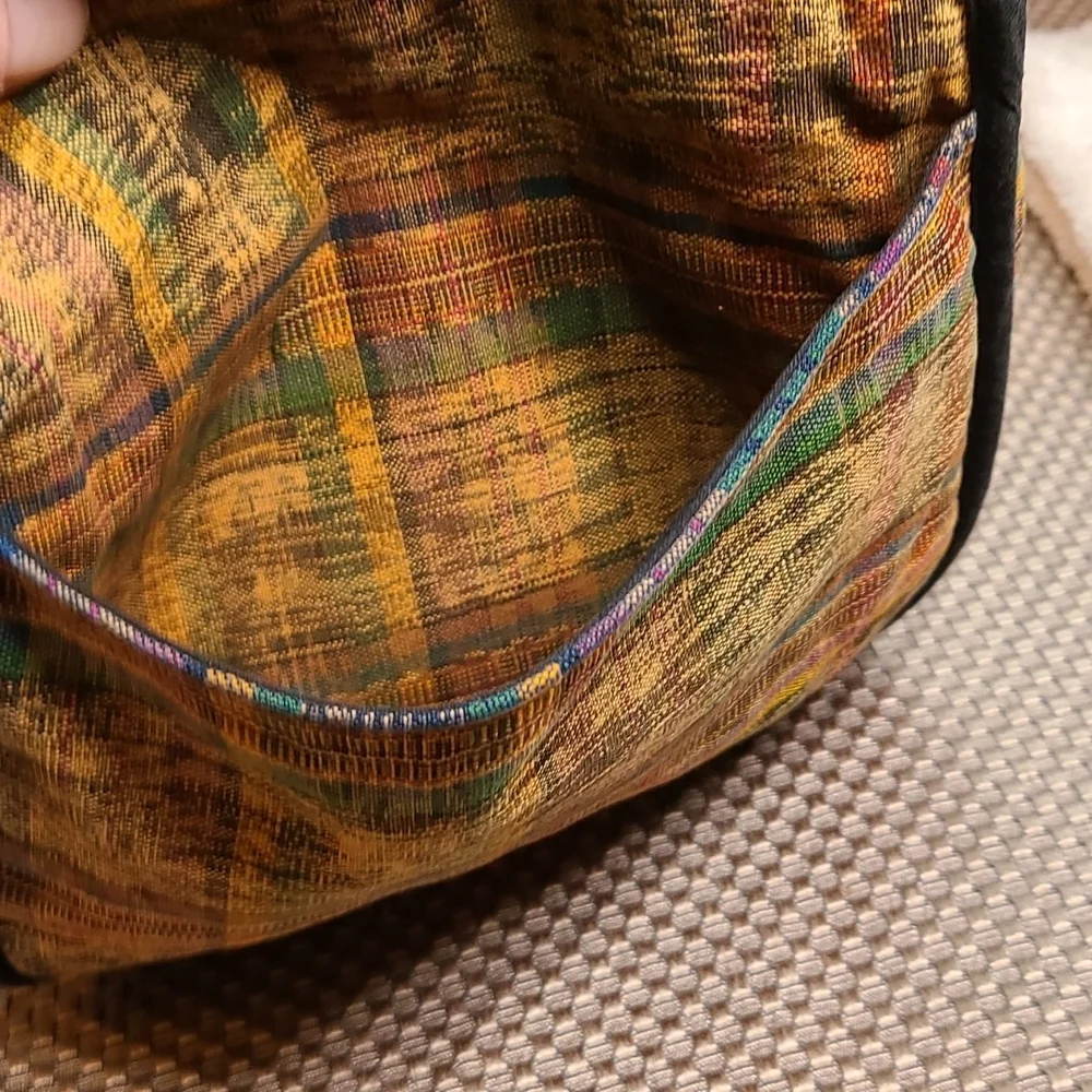 Vintage embroidered bag colorful cotton cross-body - Picture 5 of 6